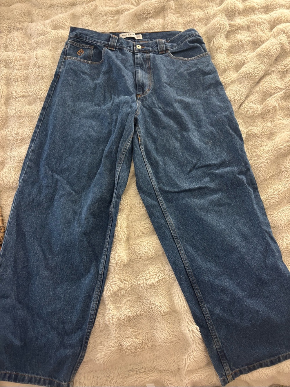 Relaxed Fit Men's Denim Jeans in Blue